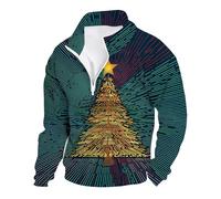 Tamaño más sudadera 7XL Suéteres Sin Capucha Sudaderas Moda Logo Impreso Ropa Top Hip Hop Sudaderas De Gran Tamaño Suéter Entrega Navidad, Dark Green-12, XXL