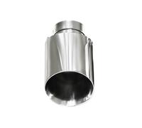 Tamaño Modificado Para Requisitos Particulares Oblicuo Tubo Escape Universal Silenciador Acero Inoxidable Punta Tubo Escape Punta Escape Automóvil(ID54MM OD101MM)