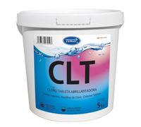 Tamar Cloro Tabletas 200 Grs, Pastillas de disolución Lenta, biocida desinfectante, Mantenimiento Agua Piscina, Efecto clarificante, alguicida, regulador pH y antical 5 Kg