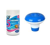Tamar Pack Cloro 5 acciones minipiscina 1kg + Clorador 20gr