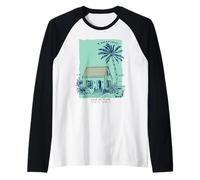 Tamarindo, Costa Rica, Recuerdo, Surf Vintage en Guanacaste Camiseta Manga Raglan