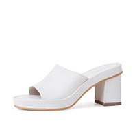 Tamaris 1-1-27245-38, Mule Mujer, Piel Blanca, 40 EU