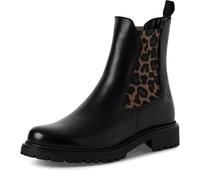 Tamaris 1-25427-41, Botas Estilo Chelsea Mujer, Leopardo Negro, 42 EU