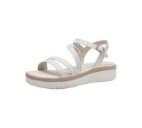 Tamaris 1-28215-42, Sandalia Sling Mujer, Blanco (Plain White), 38 EU