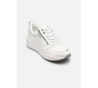 Tamaris Damen Sneaker Low 1-23754-45, Zapatillas Mujer, Blanco y Plateado, 39 EU