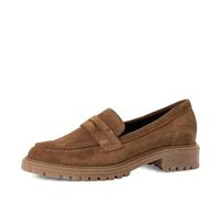 Tamaris 24300 45 Marron Mocca | Mocasines elegantes Tamaris con tacón de bloque para mujer, elegantes, cómodos y versátiles para combinar con el uso diario.