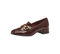 Tamaris Zapatos de Plataforma para Mujer, Tacón Cuadrado, Cómodos, Coñac, 37 EU