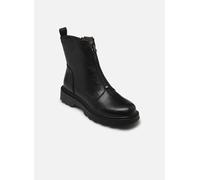 Tamaris Damen Boot Flat 1-25412-45, Botas Cortas al Tobillo Mujer, Negro Serpiente, 36 EU