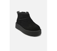 Tamaris Botines para Mujer, Forro Cálido, Plantilla Extraíble, Negro, Piel, 41 EU