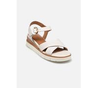 Tamaris Zapatos de Cuña para Mujer, de Piel, Blanco, 37 EU