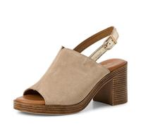 Tamaris 28304-44, Sandalia con talón Mujer, Beige, 39 EU