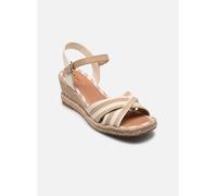 Tamaris Sandalias de cuña para mujer 1-28367-42, TAN Comb, 40 EU