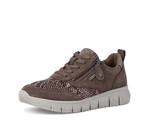 Tamaris 8-83705-41 Comfort Fit-Plantilla Intercambiable de Piel, Suela Flexible, con Cremallera, Zapatillas Mujer, Gris, 39 EU Ancho