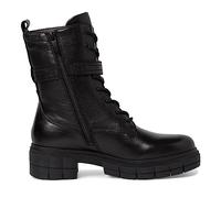 Tamaris 8-85213-41 Leder Comfort Fit Wechselfußbett Sportlich Alltagsschuhe Boot mit Dekoration, Botas Cortas al Tobillo Mujer, Color Negro, 36 EU Ancho