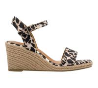TAMARIS Alpargatas con tacón de cuña. Color Leopardo