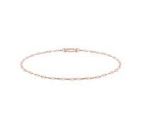 Tamaris Anklet - Elegante tobillera de acero inoxidable pulido - IP oro rosa - Lip Chain ajustable hasta 25 cm - impermeable y agradable para la piel
