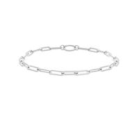 Tamaris Anklet - Elegante tobillera de acero inoxidable pulido - Plata - Cadena de eslabones ajustable hasta 25 cm - impermeable y agradable para la piel