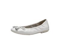 Tamaris Mujer 1-22107-42, Zapatos Tipo Ballet, Blanco, 38 EU