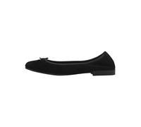Tamaris Bailarina de Piel para Mujer, Cómoda, Negro Ante, 40 EU