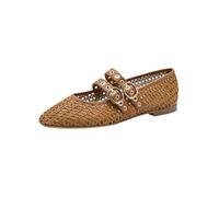 Tamaris Bailarina Strap 1-22144-46 - Bailarinas para Mujer, Color coñac, Talla 37 EU