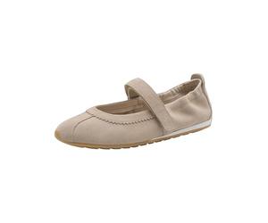 Tamaris Bailarina Strap 1-22145-46 - Bailarinas para Mujer, Ante Beige, Talla 41 EU