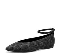 Tamaris Damen Ballerina Strap 1-22162-45, Zapatos Tipo Ballet Mujer, Gris Leopardo, 37 EU
