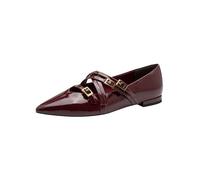 Tamaris Bailarina Vegana para Mujer, Patente Merlot, 38 EU