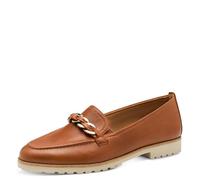 Tamaris Bailarinas clásicas para Mujer, Planas, Plantilla táctil, Marrón Cognac Leather, 40 EU