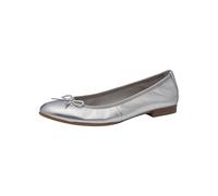 Tamaris Bailarinas clásicas para Mujer, Planas, Plantilla táctil, Plata, 42 EU