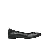 Tamaris Bailarina para Mujer, Cómoda, Piel, Negro, 39 EU