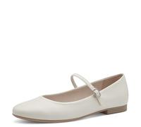 Tamaris Bailarinas para Mujer 1-22122-42, Blanco Roto Mate, Talla 38 EU, Offwhite Matt, 38 EU