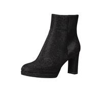 Tamaris Bota Con Tacón para Mujer, Textil, Negro Purpurina, 38 EU