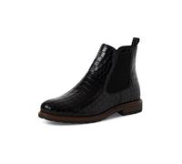 Tamaris Damen Chelsea 1-25056-41, Botas Estilo Mujer, Cuero Negro cocodrilo, 41 EU