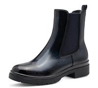 Tamaris Botas Chelsea para mujer, color azul marino, talla 40 EU, Patente azul marino., 40 EU