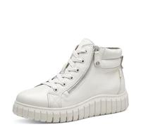 Tamaris Botas cómodas con Cordones Forradas con Duo-Tex y Agarre Extra, Moda Mujer, Blanco, 37 EU