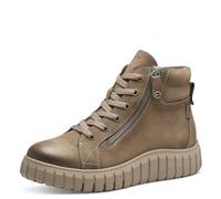Tamaris Botas cómodas con Cordones Forradas con Duo-Tex y Agarre Extra, Moda Mujer, Caramelo Nubuck, 42 EU