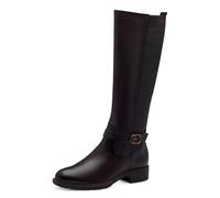 Tamaris Botas de Caña Larga para Mujer, Cómodas, Caoba, 40 EU