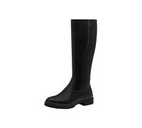 Tamaris Botas de Caña Larga para Mujer, Veganas, Negro, 36 EU