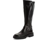 Tamaris Botas largas planas para mujer 1-25603-45, color negro, talla 39 EU, Negro, 39 EU
