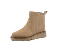 TAMARIS Botas planas de media longitud para mujer, de ante camel, talla 41 EU, Camel Suede, 41 EU