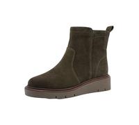 TAMARIS Botas planas de media longitud para mujer, de ante oliva, talla 39 EU, De ante de oliva., 39 EU