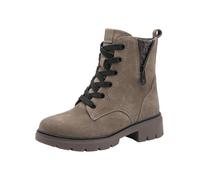 Tamaris Comfort Lace Boot Flat, Bota a la Altura de la Pantorrilla Mujer, Pepper Suede, 39 EU