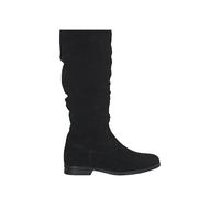 TAMARIS Botas planas de piel. Color Negro