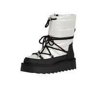 Tamaris Botas planas para mujer, negro blanco, 38 EU