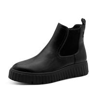 Tamaris Botas planas para mujer, Negro mate, 41 EU