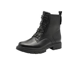 Tamaris Botín ancho Fit, mezcla de materiales piel/sintéticos, ancho H, Negro, 42 EU