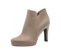 Tamaris Botín para mujer con tacón 1-25316-41, color topo, talla 36 EU, pardo, 36 EU