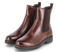 Tamaris Botines Chelsea para Mujer, Piel, Cómodos, Marrón, 38 EU