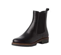 Tamaris Botines Chelsea para Mujer, Piel, Cómodos, Negro, 38 EU