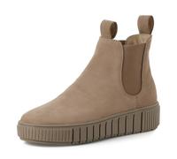 Tamaris Botines Chelsea para Mujer, Piel, Plantilla Extraíble, Gris Topo, 40 EU